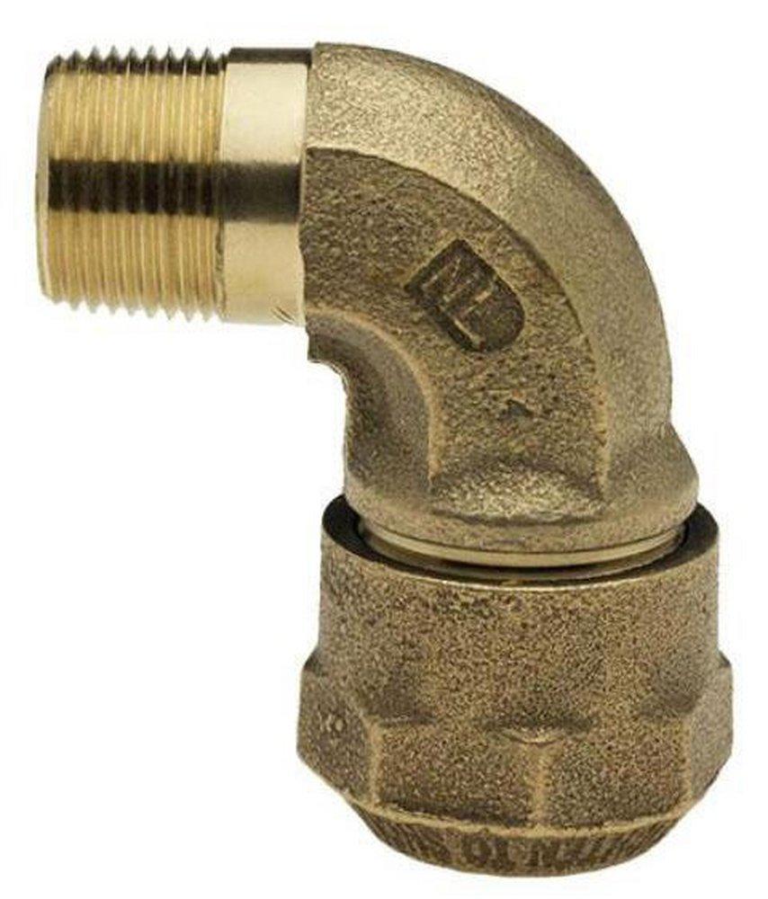 Mueller Company CTS x MIPS Cast Brass Alloy 1/4 Bend Coupling 