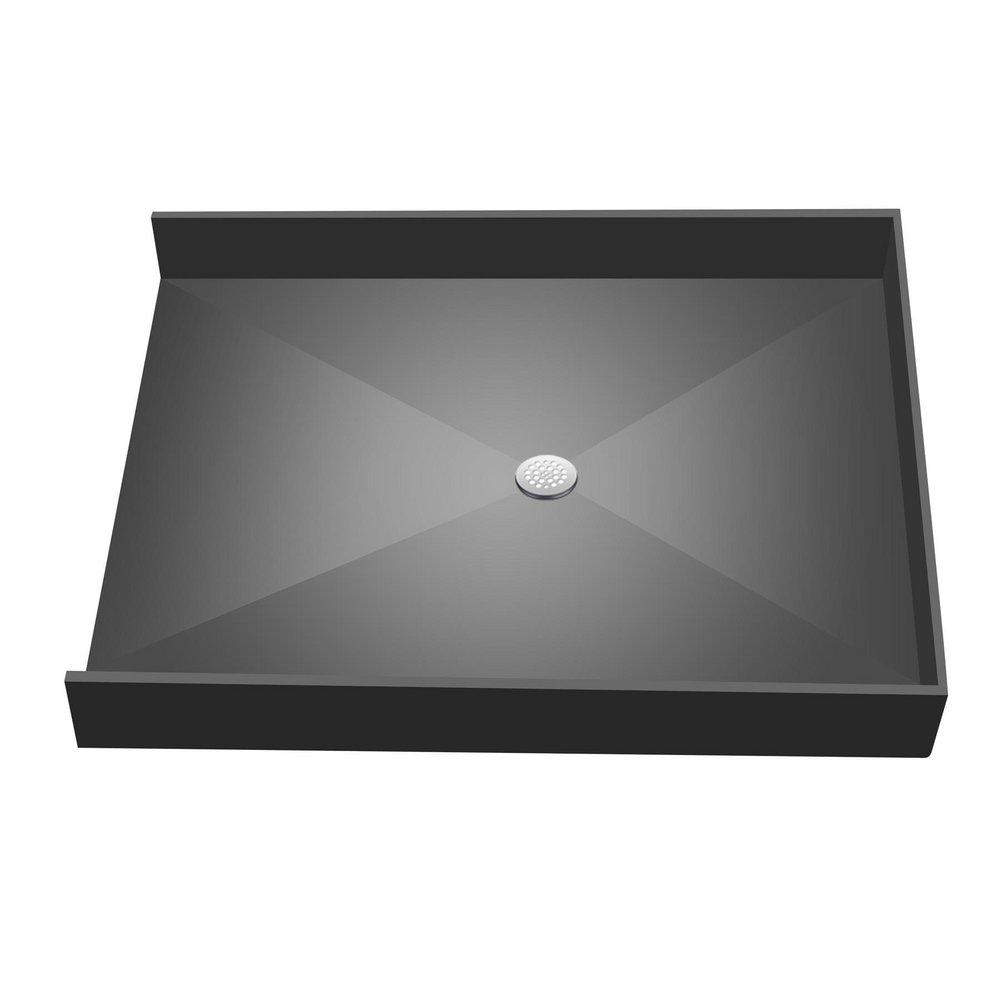 Tile Redi USA Grey 37 in. ADA Shower Base with Center Drain 