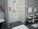 Tile Redi USA Polished Chrome 30 in. Barrier Free Shower Base with Center Drain 