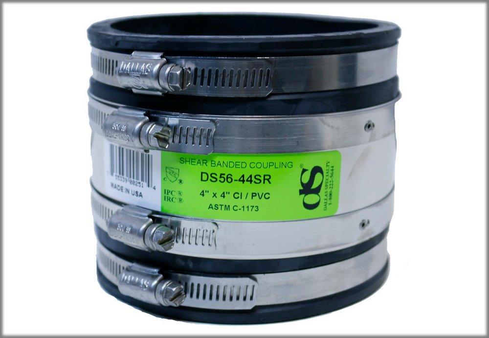 Dallas Specialty & Manufacturing Cast Iron x Plastic Flexible Coupling 