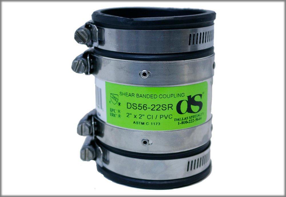 Dallas Specialty & Manufacturing Cast Iron x Plastic Flexible Coupling 