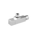 1/2 x 3/8 in. Compression x Compression Square Angle Supply Stop Valve in Polished Chrome