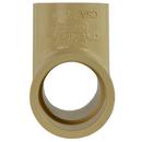 White PVC DWV Double Sanitary Tee 