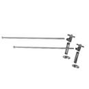 Brasstech Satin Brass - PVD 1/2 in. IPS x 1/2 in. O.D. Lavatory Supply Kit with Cross Handle 