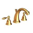 Newport Brass Polished Gold - PVD Two Handle Widespread Bathroom Sink Faucet Lever Handle 