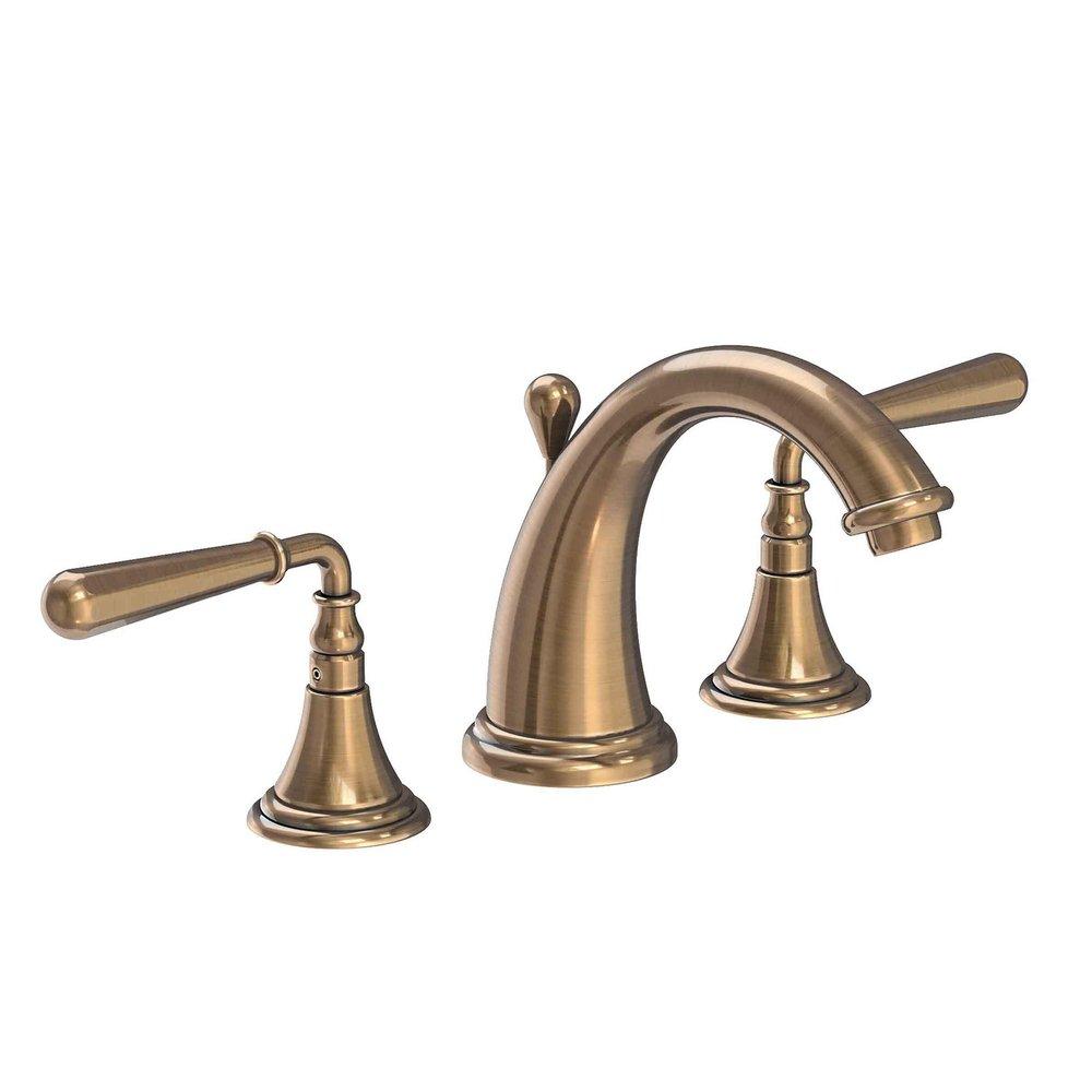Newport Brass Antique Brass Two Handle Widespread Bathroom Sink Faucet 