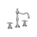 Newport Brass Stainless Steel - PVD 3-Hole Kitchen Faucet with Double Cross Handle 