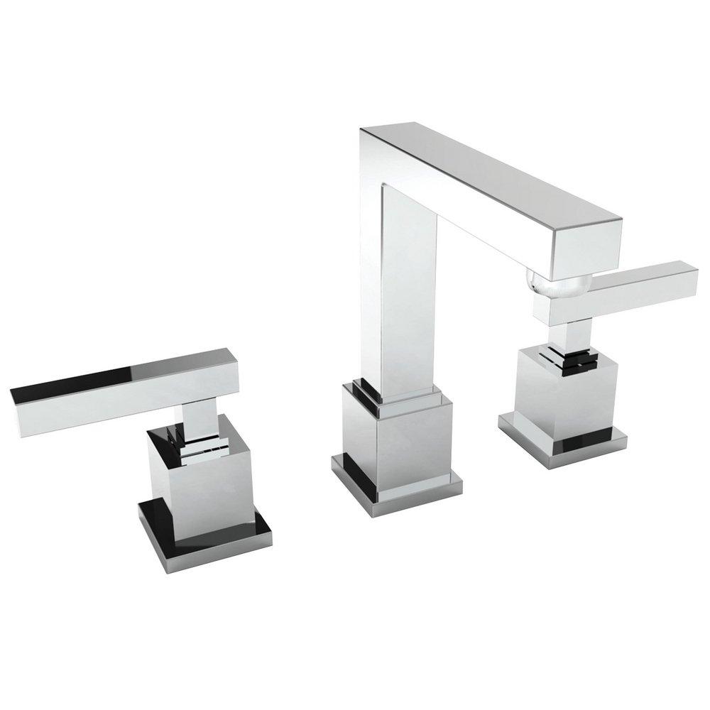 Newport Brass Polished Nickel - Natural Two Handle Widespread Bathroom Sink Faucet 