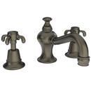 Widespread Bathroom Sink Faucet with Double Cross Handle in English Bronze
