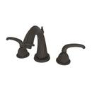 Widespread Bathroom Sink Faucet with Double Lever Handle in Oil Rubbed Bronze