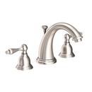 Newport Brass Satin Nickel - PVD Two Handle Widespread Bathroom Sink Faucet Lever Handle 