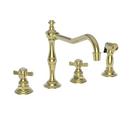 Newport Brass Uncoated Polished Brass - Living Two Handle Kitchen Faucet 