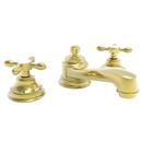 Widespread Bathroom Sink Faucet with Double Cross Handle in Forever Brass - PVD