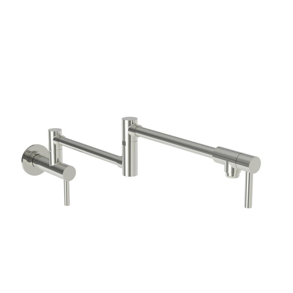 Newport Brass Polished Nickel - Natural Two Handle Lever Pot Filler 