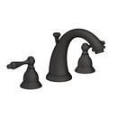 Newport Brass Flat Black Two Handle Widespread Bathroom Sink Faucet Lever Handle 