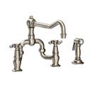 Newport Brass Antique Nickel Two Handle Bridge Kitchen Faucet 