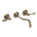 Newport Brass Antique Brass Two Handle Widespread Bathroom Sink Faucet 