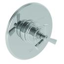 Pressure Balancing Shower Trim Plate with Single Cross Handle in Polished Chrome