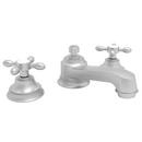 Widespread Bathroom Sink Faucet with Double Cross Handle in Stainless Steel - PVD