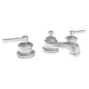 Two Handle Bathroom Sink Faucet in Stainless Steel - PVD