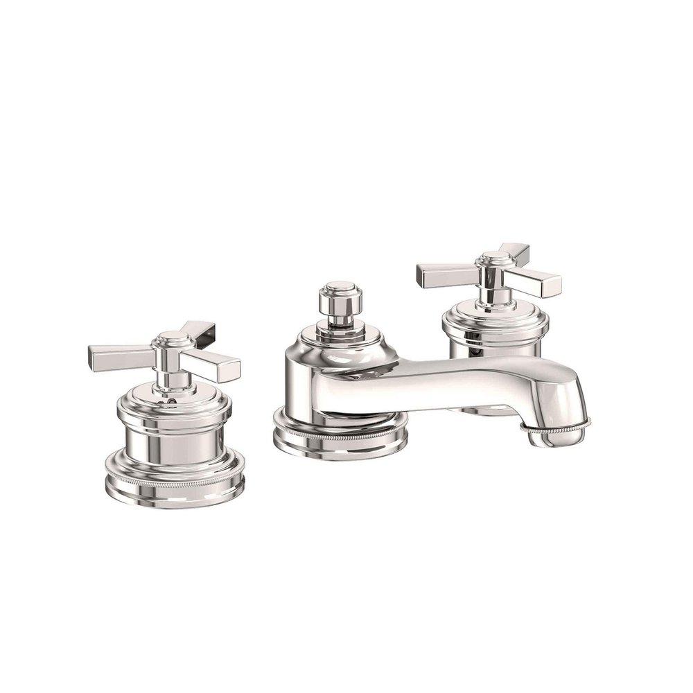 Newport Brass Polished Nickel - Natural Two Handle Bathroom Sink Faucet 