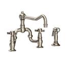 Newport Brass Antique Nickel Two Handle Bridge Kitchen Faucet 