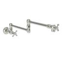 Newport Brass Polished Nickel - Natural Two Handle Cross Pot Filler 