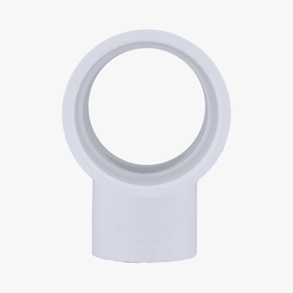 White PVC Schedule 40 Tee 