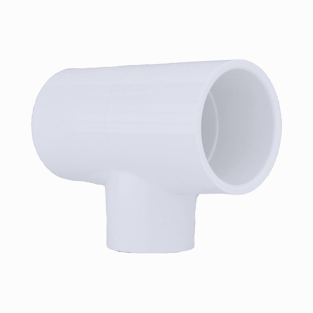 White PVC Schedule 40 Tee 
