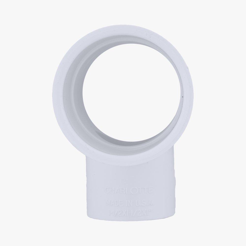 White PVC Schedule 40 Tee 