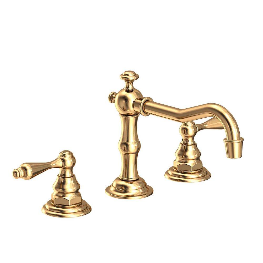 Newport Brass Uncoated Polished Brass - Living Two Handle Widespread Bathroom Sink Faucet 