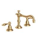 Newport Brass Uncoated Polished Brass - Living Two Handle Widespread Bathroom Sink Faucet 