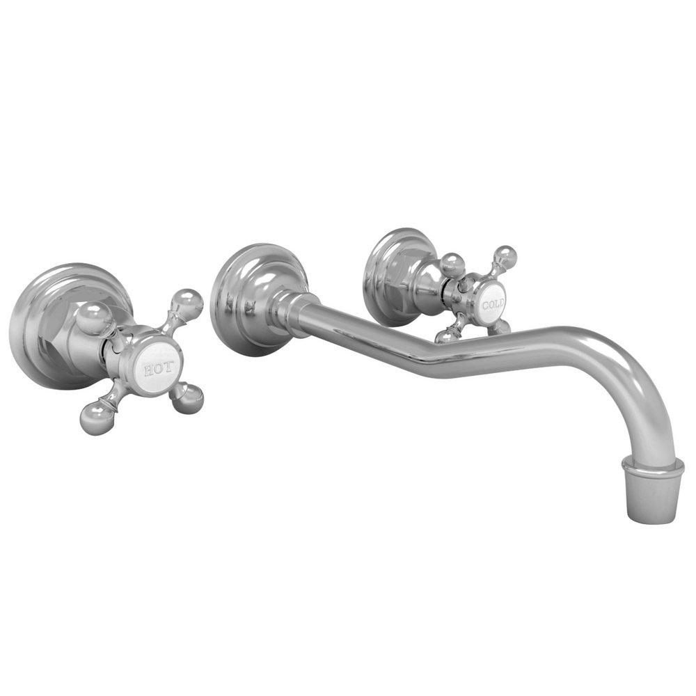 Newport Brass Polished Nickel - Natural Two Handle Widespread Bathroom Sink Faucet 