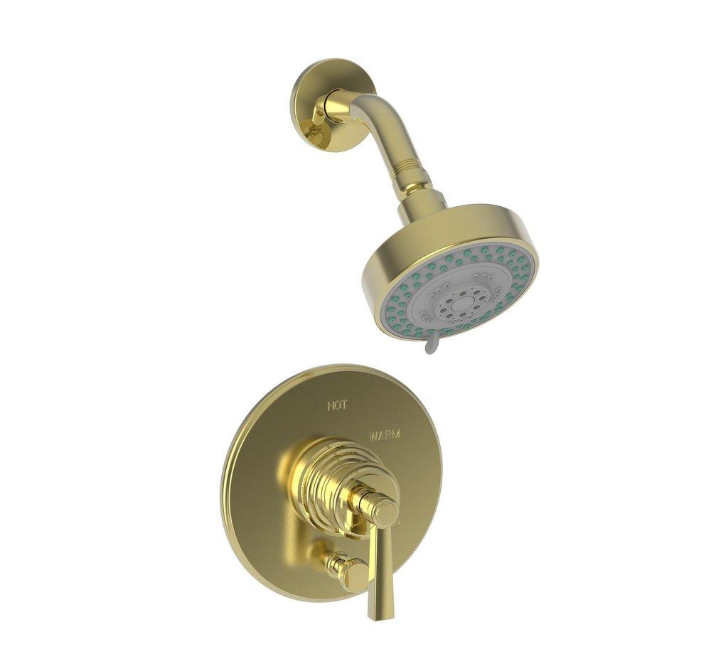 Newport Brass Uncoated Polished Brass - Living Single Handle Single Function Shower Faucet Trim Only 