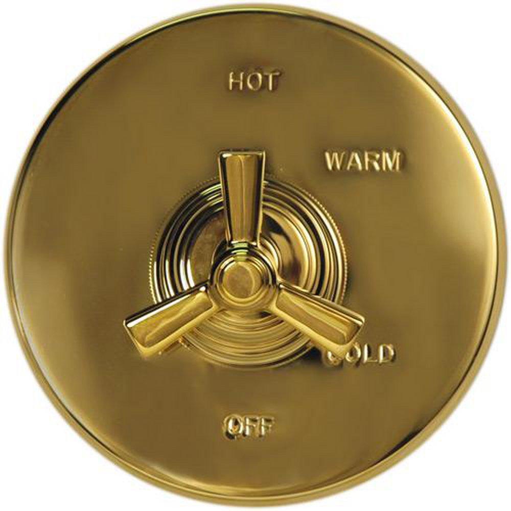 Newport Brass Uncoated Polished Brass - Living Single Handle Bathtub & Shower Faucet Trim Only 