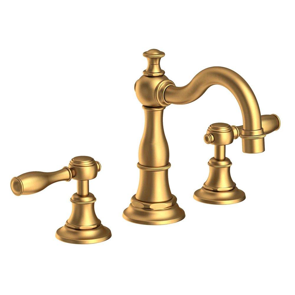 Newport Brass Satin Bronze - PVD Two Handle Widespread Bathroom Sink Faucet Lever Handle 