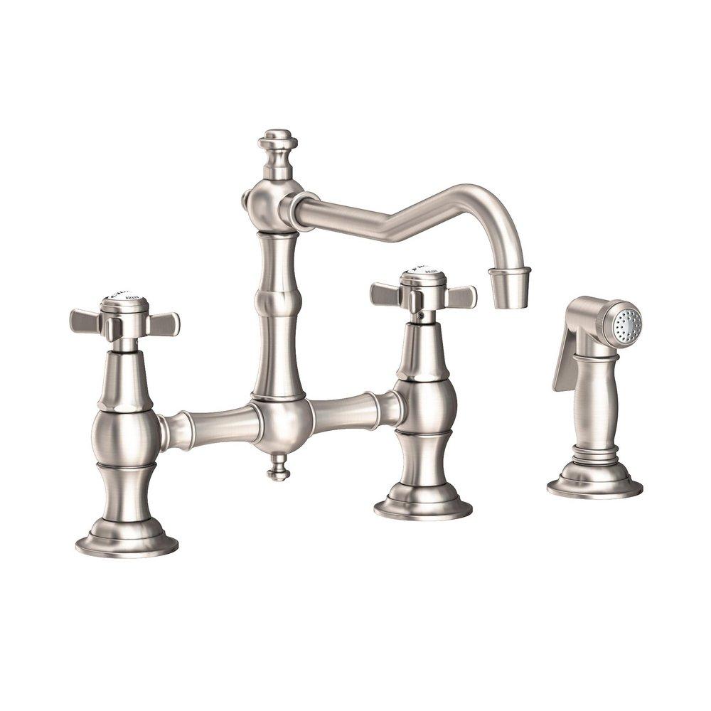 Newport Brass Satin Nickel - PVD Two Handle Bridge Kitchen Faucet 