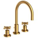 Newport Brass Satin Bronze - PVD Two Handle Widespread Bathroom Sink Faucet Cross Handle 