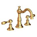 Newport Brass Polished Gold - PVD Two Handle Widespread Bathroom Sink Faucet Lever Handle 