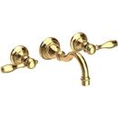 Newport Brass Uncoated Polished Brass - Living Two Handle Widespread Bathroom Sink Faucet Lever Handle 