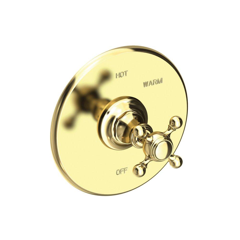 Newport Brass Uncoated Polished Brass - Living Single Handle Bathtub & Shower Faucet (Trim Only) 