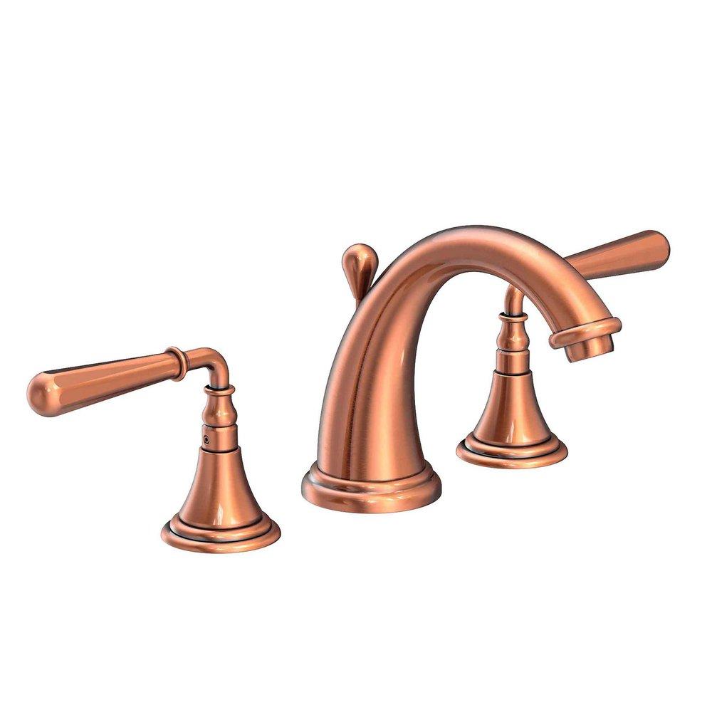 Newport Brass Antique Copper Two Handle Widespread Bathroom Sink Faucet 