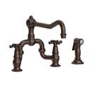 Newport Brass English Bronze Two Handle Bridge Kitchen Faucet 