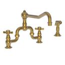 Two Handle Pull Out Kitchen Faucet in Satin Bronze - PVD