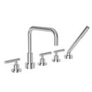 Newport Brass Polished Chrome Three Handle Roman Tub Faucet Trim Only 