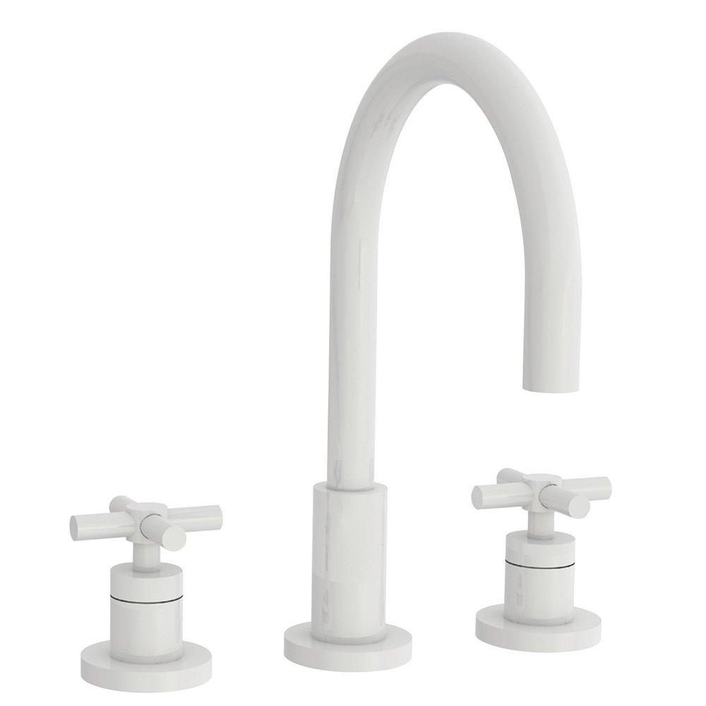 California Energy Commission Registered Lead Law Compliant 1.5 2 Handle Cross Widespread Lavatory Faucet 