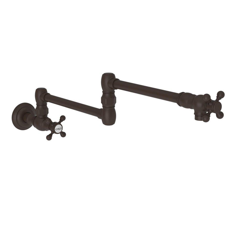 Newport Brass Oil Rubbed Bronze Two Handle Cross Pot Filler 