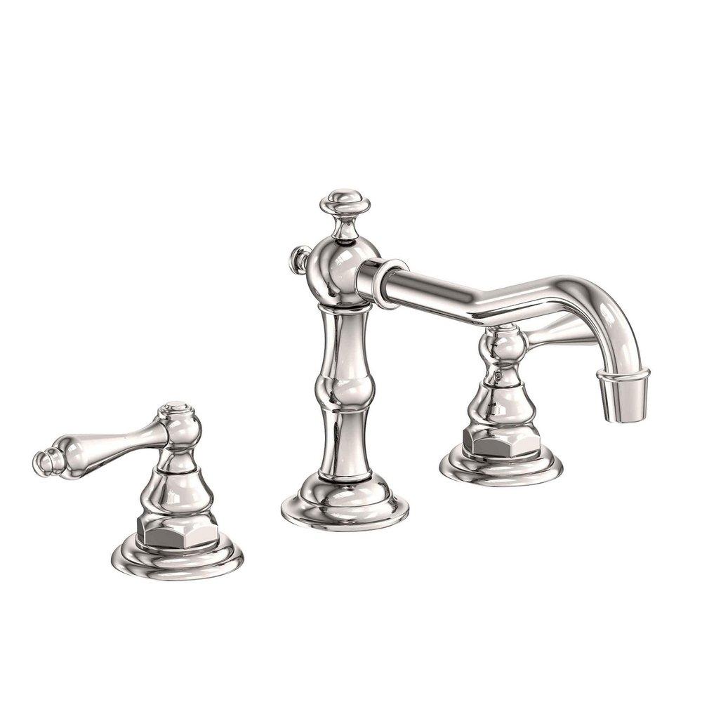 Newport Brass Polished Nickel - Natural Two Handle Widespread Bathroom Sink Faucet 
