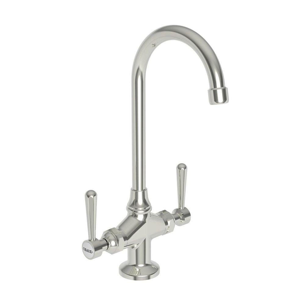 Newport Brass Polished Nickel - Natural Prep Sink or Bar Faucet with Double Lever Handle 