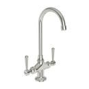 Two Handle Bar Faucet in Polished Nickel - Natural